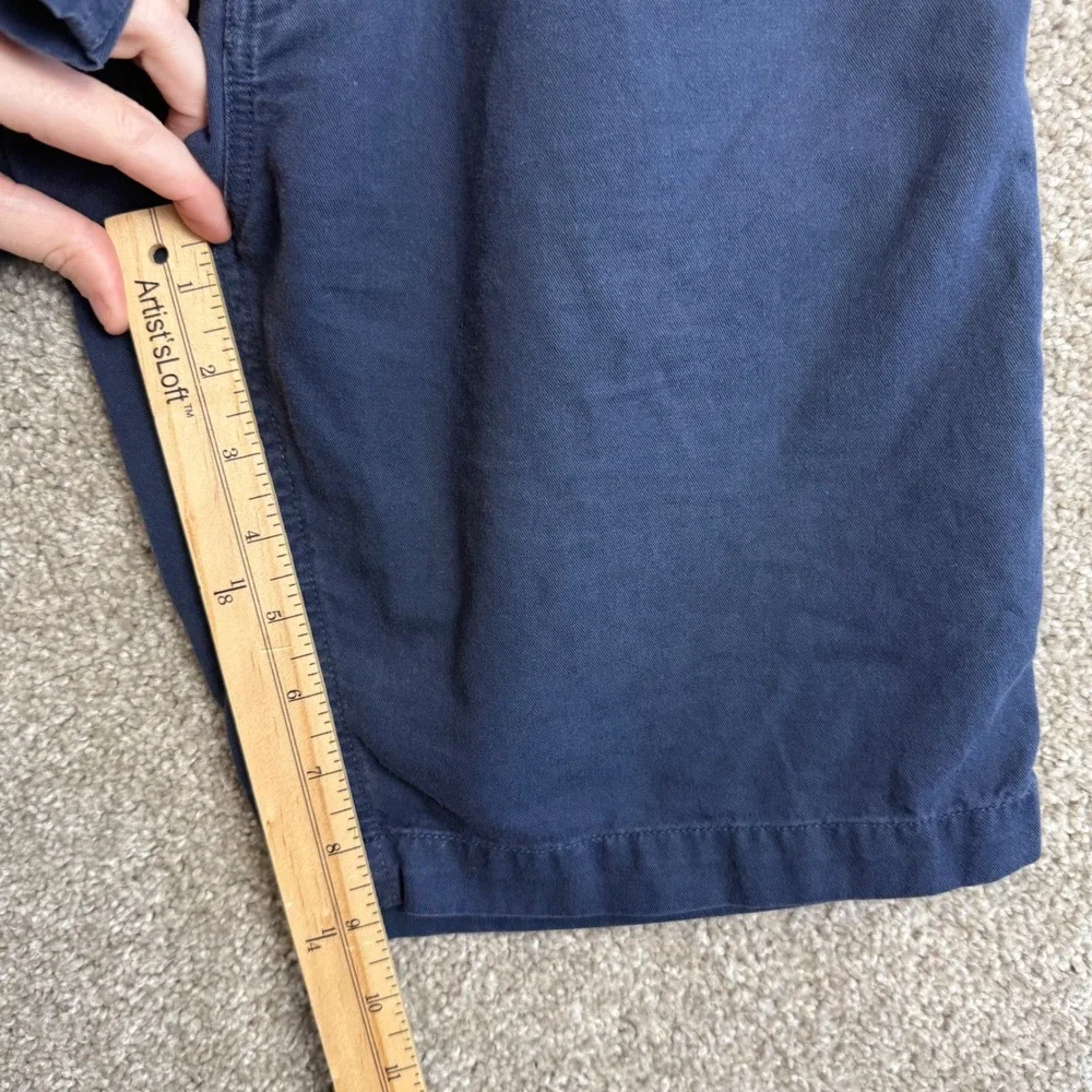 Chubbies The‎ Fleets Navy Blue Cotton Shorts Men's Small 9 Inch Inseam Elastic